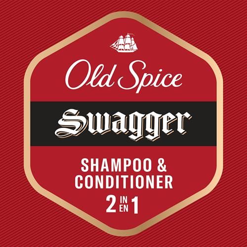 Old Spice Swagger 2In1 Shampoo & Conditioner For Men, 22 Fl Oz, 21.9 Fl Oz