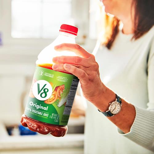 V8 Original 100% Vegetable Juice, 46 Fl Oz Bottle