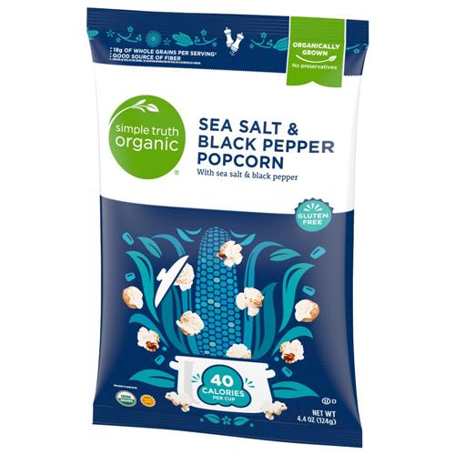 Simple Truth Organic Sea Salt & Black Pepper Popcorn 4.4 oz