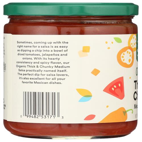 Whole Foods Market Organic Thick & Chunky Medium Salsa, 16 Ounce