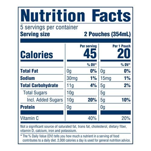 Kool-Aid Jammers Sharkleberry Fin Strawberry Orange Punch Flavored 0% Juice Drink, 10 Ct Box, 6 Fl Oz Pouches