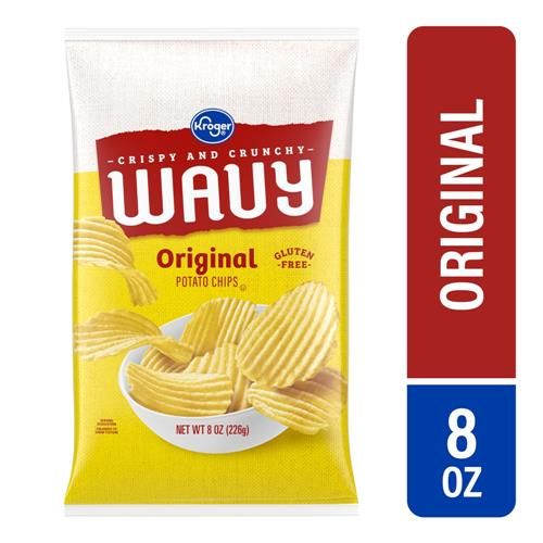 Kroger Original Wavy Potato Chips 8 oz