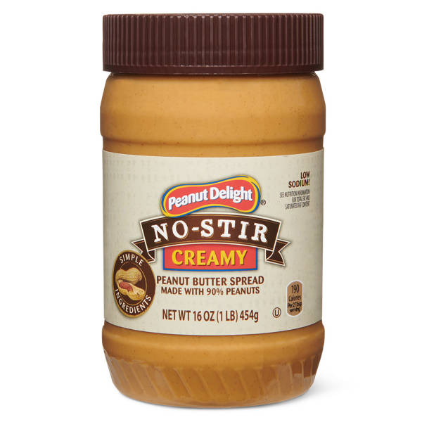 Peanut Delight Natural Creamy Peanut Butter, 16 oz