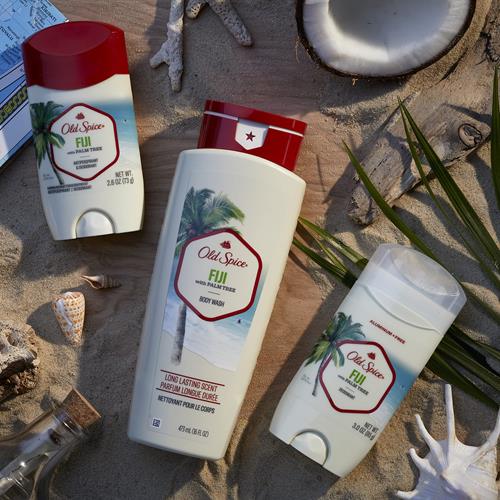 Old Spice Antiperspirant Deodorant For Men, 24/7 Sweat And Odor Protection, Advanced Skin Conditioners, Fiji With Palm Tree Scent, Invisible Solid, 2.6 Oz (Pack Of 2)