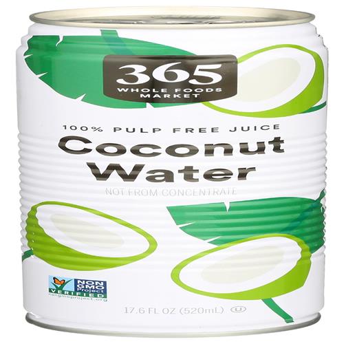 Whole Foods Market, Coconut Water, 100% Pulp-Free, 17.6 Fl Oz