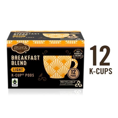 Private Selection Breakfast Blend Light Roast Coffee Pods 12 ct