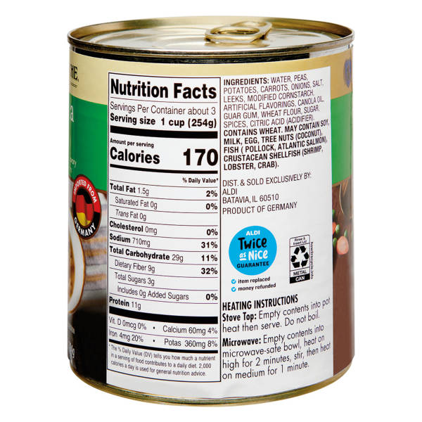 Deutsche Küche Hearty Pea Soup, 28 oz