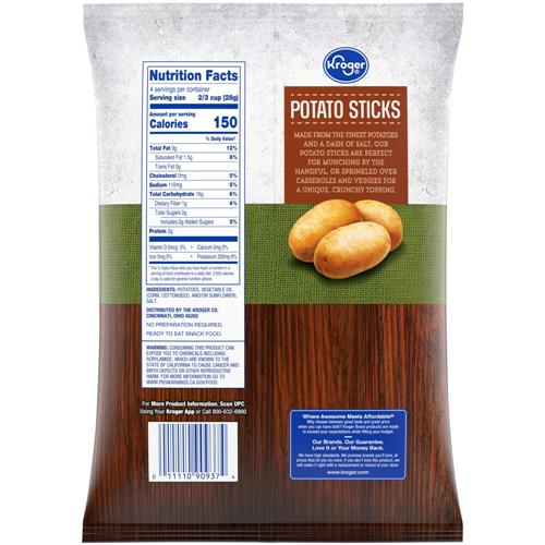 Kroger Original Potato Sticks 4 oz