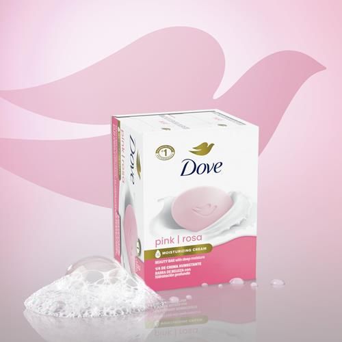 Dove Beauty Bar Gentle Skin Cleanser Pink 6 Bars Moisturizing For Gentle Soft Skin Care More Moisturizing Than Bar Soap 3.75 Oz