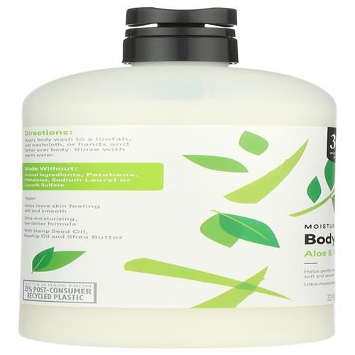 Whole Foods Market Body Wash Moisturizing Aloe & White Tea, 32 Fl Oz
