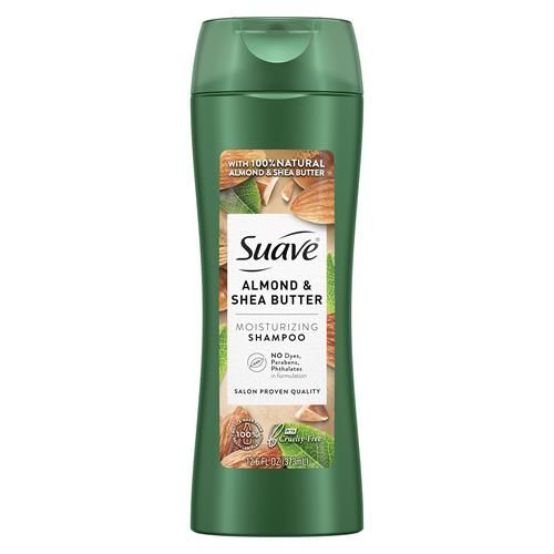 Suave Moisturizing Shampoo Almond + Shea Butter Paraben Free 12.6 Oz