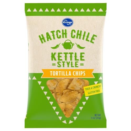 Kroger Hatch Chile Kettle Style Tortilla Chips 11 oz