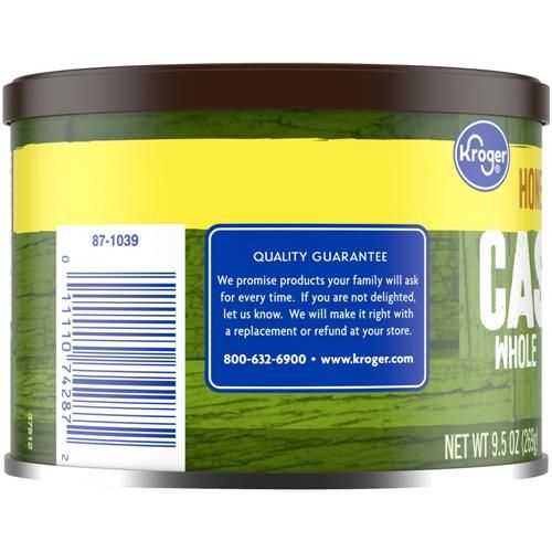 Kroger Whole Honey Roasted Cashews 9.5 oz