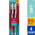 Kroger Quite Clean Toothbrush with Soft Bristles 4 count