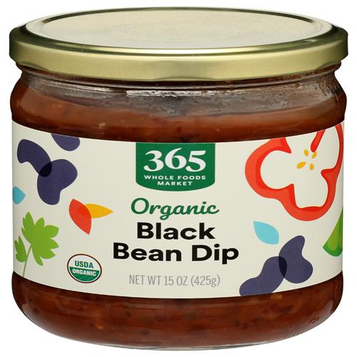Whole Foods Market, Organic Black Bean Dip, 15 Ounce