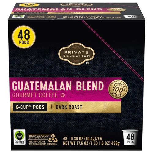 Private Selection Guatemalan Blend Dark Roast Coffee Pods 48 ct