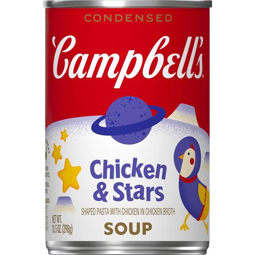 Campbells Condensed Kids Chicken And Stars Soup, 10.5 Oz Can