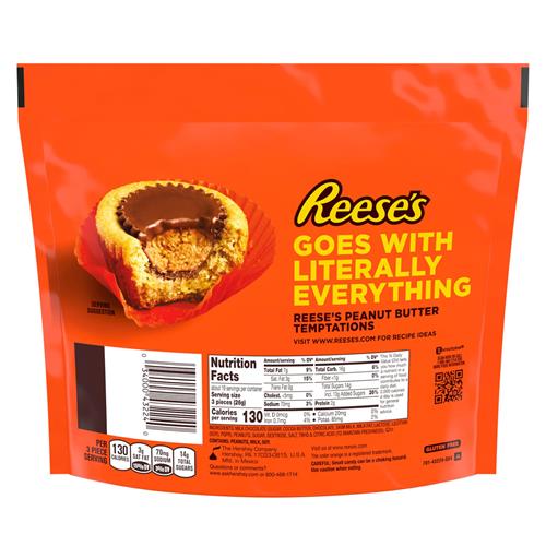 Reeses Miniatures Milk Chocolate Peanut Butter Cups, Candy Family Pack, 17.6 Oz