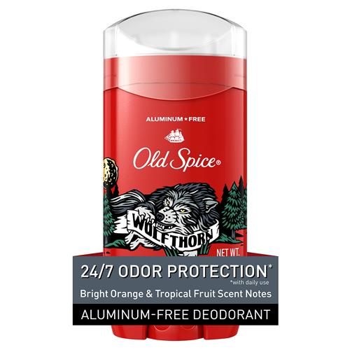 Old Spice Aluminum Free Deodorant For Men, Wolfthorn, 48 Hr. Protection, 3.0 Oz