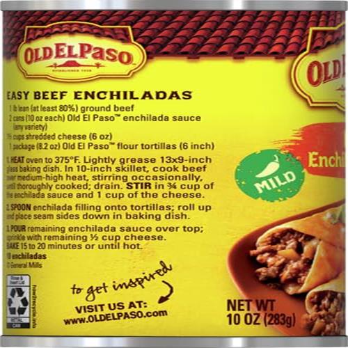 Old El Paso Mild Red Enchilada Sauce, 1 Ct., 10 Oz.