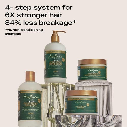 Sheamoisture Bond Repair Conditioner Amla Oil Strengthens And Repairs Hair Bonds With Hydroplex Technology And Amla Oil For Less Breakage With Restorative Hydroplex Infusion 13Fl Oz