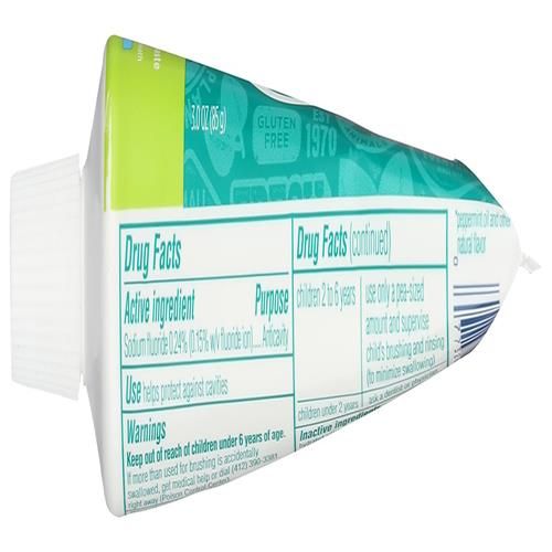 Toms Of Maine, Travel Size Anticavity Toothpaste - Fresh Mint, 3 Ounce
