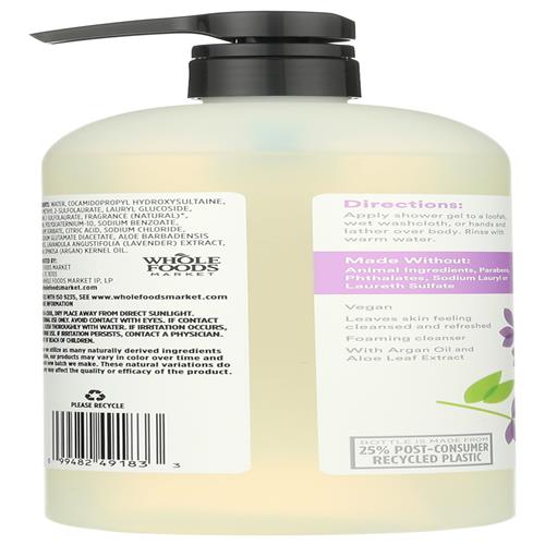 Whole Foods Market Shower Gel, Lavender, 32 Fl Oz