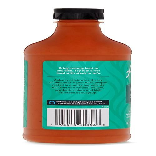 Aplenty Coconut Sriracha Hot Sauce, 18.5 Oz