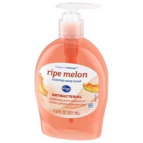 Kroger Ripe Melon Scent Antibacterial Liquid Hand Soap 7.5 fl oz