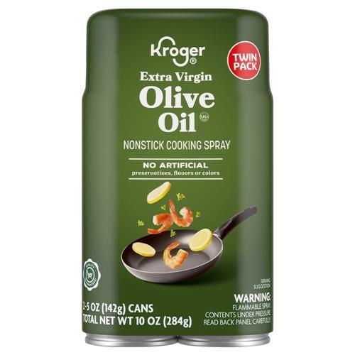 Kroger Extra Virgin Olive Oil Cooking Spray Twin Pack 2 pk / 5 oz