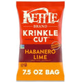 Kettle Brand Potato Chips Krinkle Cut Habanero Lime Kettle Chips, 7.5 Oz