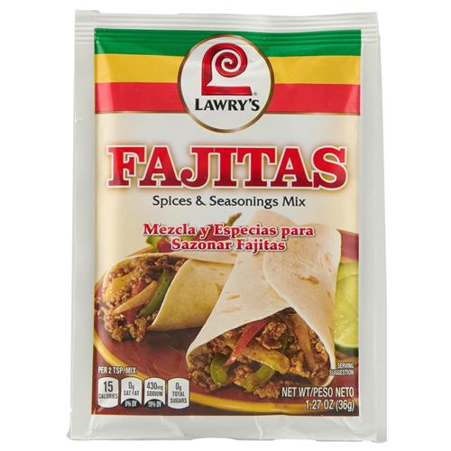 Lawrys Fajitas Spices & Seasonings Mix, 1.27 Oz