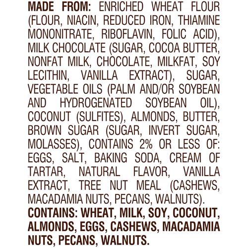 Pepperidge Farm Maui Crispy Milk Chocolate Coconut Almond Cookies, 7.2 Oz. Bag