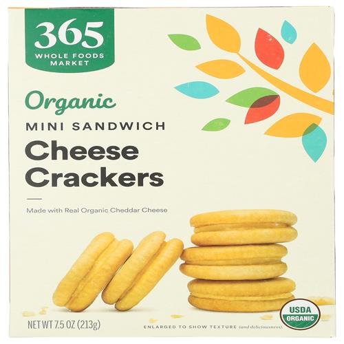 Whole Foods Market Organic Mini Cheese Sandwich Crackers, 7.5 Oz