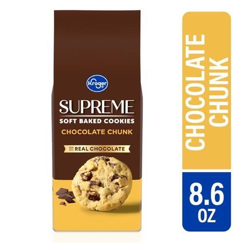 Kroger Supreme Soft Baked Chunk Chocolate Chip Cookies 8.6 oz