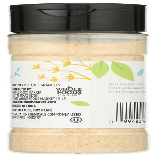 Whole Foods Market, Garlic Granules, 2.43