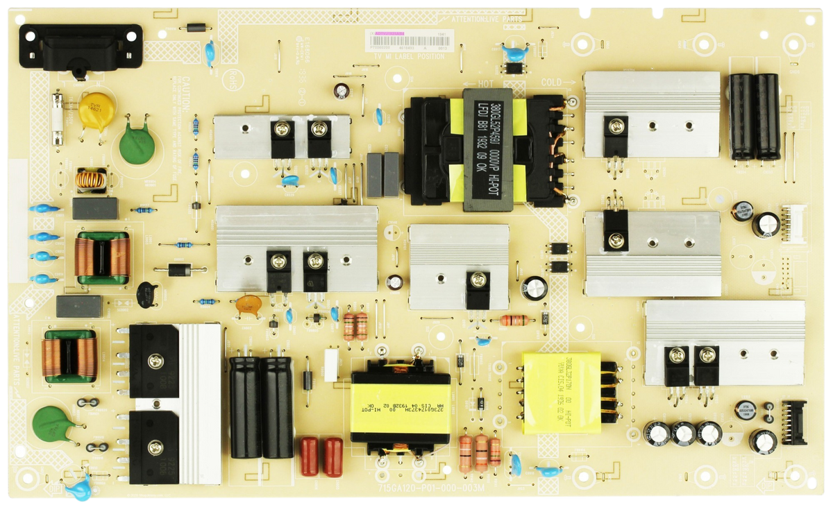 ADTVJ1825AB4 Vizio Power Supply, 715GA120-P01-000-003M, (X)ADTVJ1825AB4, V705-G1