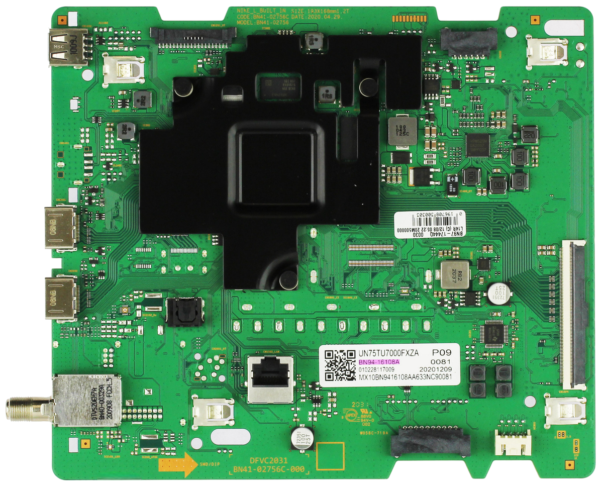 Samsung BN94-16108A Main Board for UN75TU7000FXZA UN75TU700DFXZA (Version CA05)