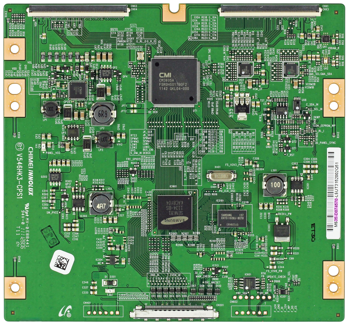 BN96-21634A Samsung TV Module, T-Con board, 35-D074570, V546HK3-CPS1, UN46EH6000FXZA