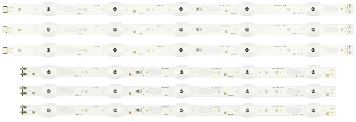 Samsung BN96-50319A/BN96-50320A UN43TU7000F UN43TU700DF UN43TU8000F UN43TU8200F LED Backlight Strips (6)