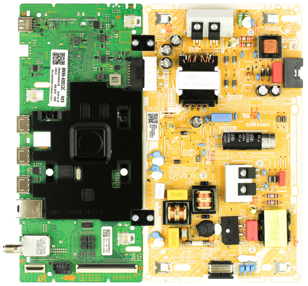 Samsung BN96-60012C Main Board / Power Supply for UN43DU7200BXZA/AB06