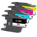 U.S. Remanufactured for Brother LC79 1 Black /  3 Color Ink Cartridges 4-pack