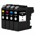U.S. Remanufactured for Brother LC203 XL High Yield Black / 3 Color 4-Pack Ink Cartridges
