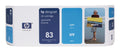 New, Pre-owned, Original HP 83 Standard Yield Cyan Ink Cartridge, C4941A