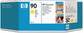 New, Pre-Owned - HP 90 Standard-Yield Yellow Inkjet Cartridge, C5064A