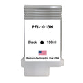U.S. Remanufactured for Canon PFI-101BK 130ml Black Ink Cartridge