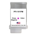 U.S. Remanufactured for Canon PFI-101PM 130ml Photo Magenta Ink Cartridge