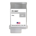 U.S. Remanufactured for Canon PFI-106GY 130ml Gray Ink Cartridge