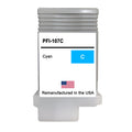 U.S. Remanufactured for Canon PFI-107C 130ml Cyan  Ink Cartridge