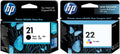 New, Pre-Owned - HP 21/22 Standard Yield Black & Color Ink Cartridge, CC630AA